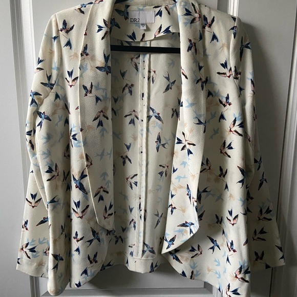 Bird Print blazer jacket - Picture 1 of 3